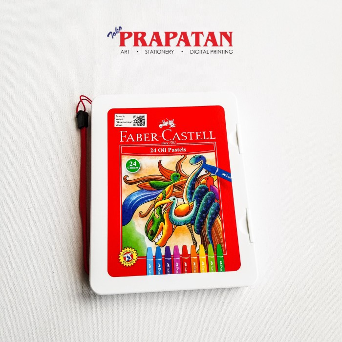 

PASTEL-DRY-OIL- FABER CASTELL HEXAGONAL OIL PASTELS 24 WARNA -OIL-DRY-PASTEL.