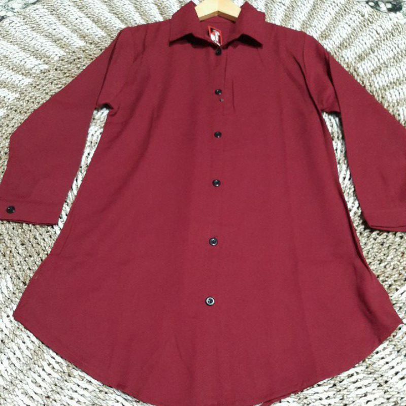 Tunik Jumbo Polos bahan wolfis