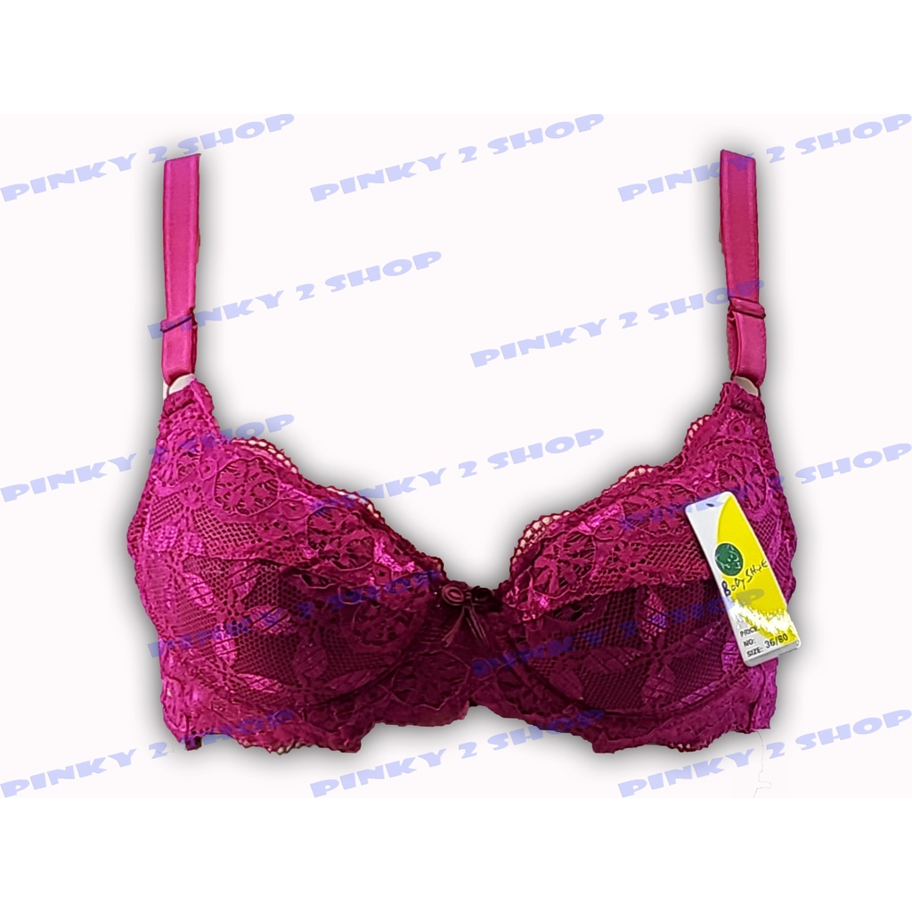 BRA BH FULL LACE KAWAT TANPA BUSA SIZE 32-36