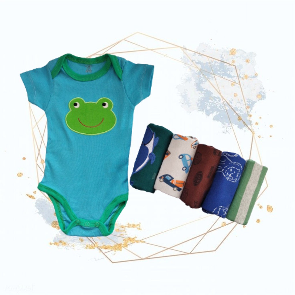 Jumper Lengan Pendek | Jumper Bayi 5 in 1