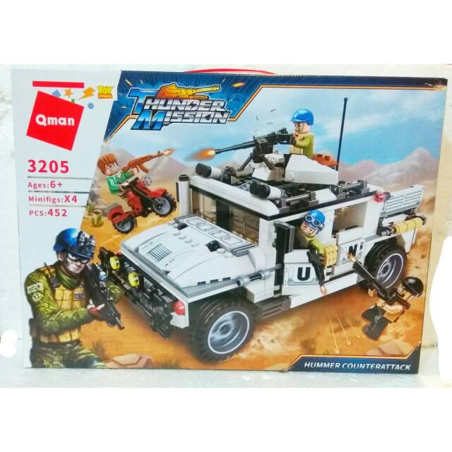 Mainan Lego Thunder Mission Mobil Hummer Counter Attack