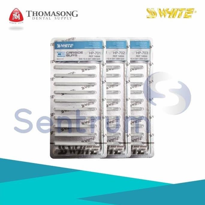 SSWhite Bur Straight Handpiece Low Speed Carbide Bur HP 701-703