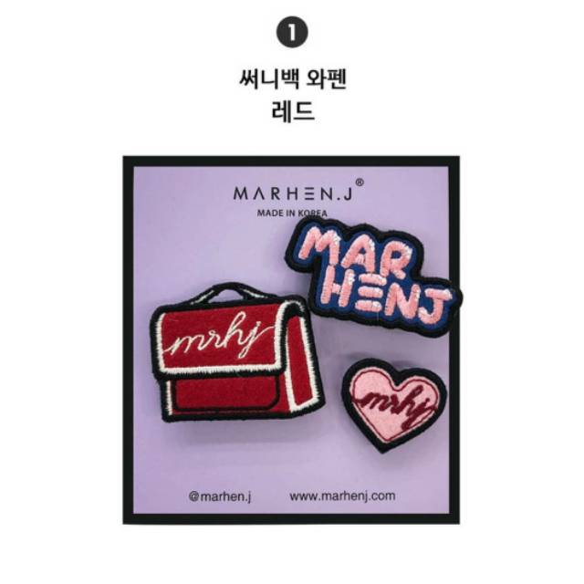 [READY] MARHEN.J SUNNY BAG WAPPEN COLLECTION - RED / 100 % ORIGINAL