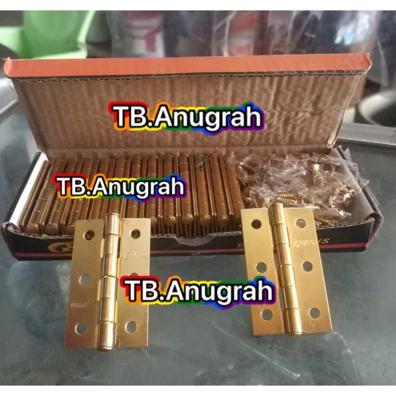 Engsel Tipis 2” inch Engsel Gomeo Baut 2 Inch Lemari Kecil Tebal 1 mm Engsel laci lemari pintu engsel kecil engsel kupu kupu engsel kupu2