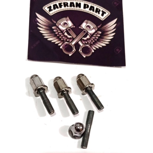 Baut Tanam Knalpot 6 x 6 Baut 10 Plus Mur 10 Plus Mur Topi M10