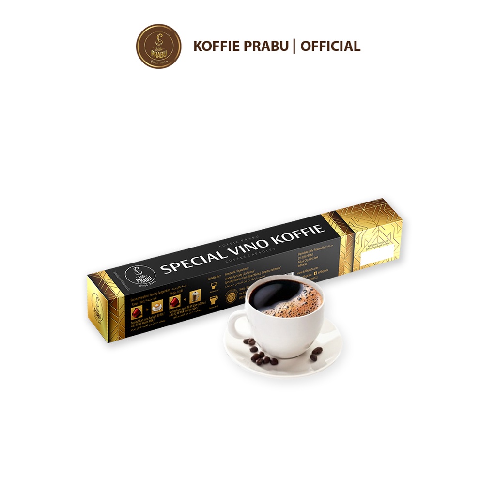 

{BARU DAN TERLAKU} Kopi Kapsul Arabica Wine Kerinci Speciality Special Vino Coffee Capsule per Box 10 Capsules by Koffie Prabu