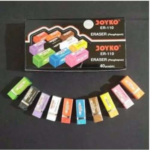 

Penghapus Pensil Joyko ER-110 ( Stip / Eraser ) Warna Warni Kecil