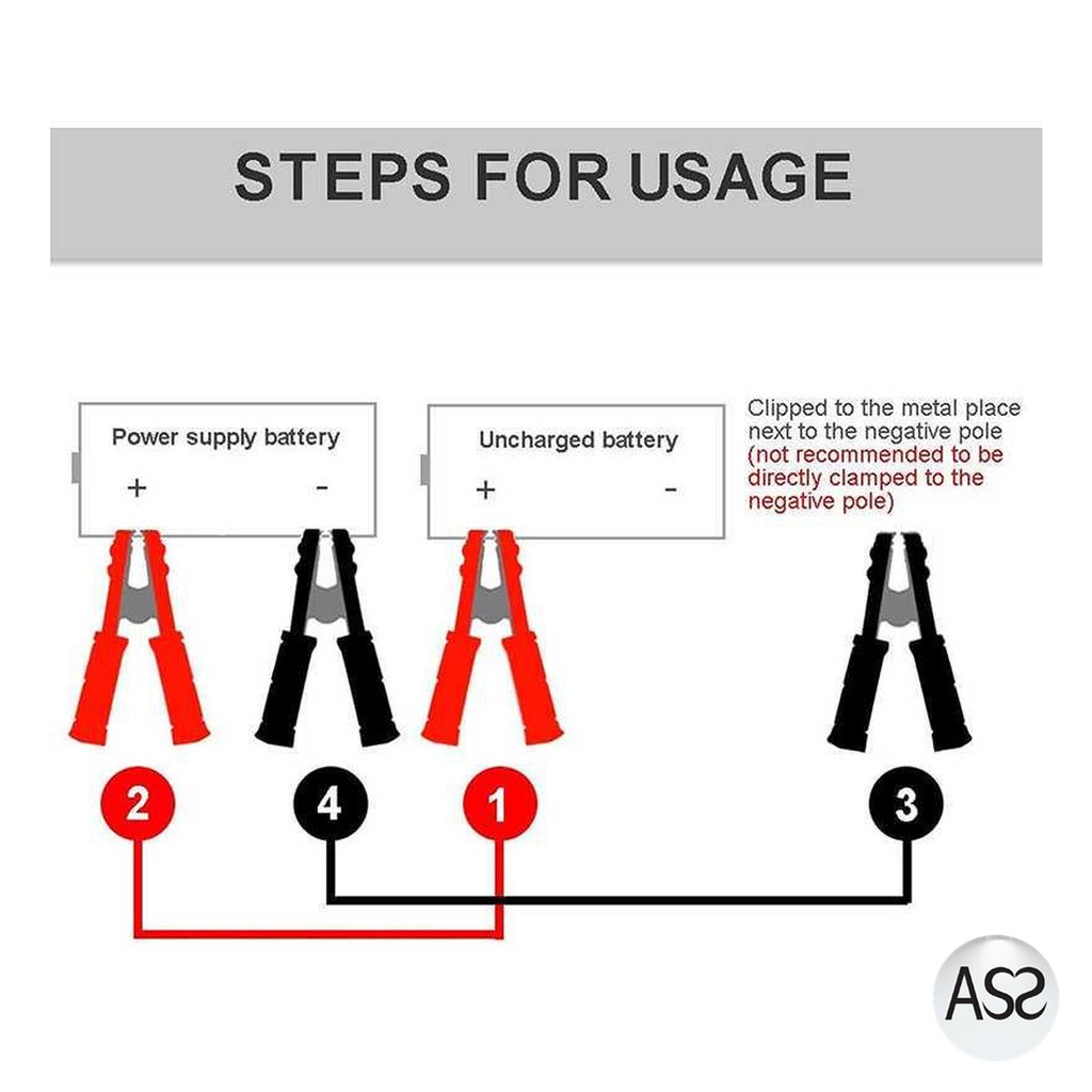 ASS Shop - Autoleader Kabel Starter Jumper Leads Pure Copper 800AMP 3M - D800