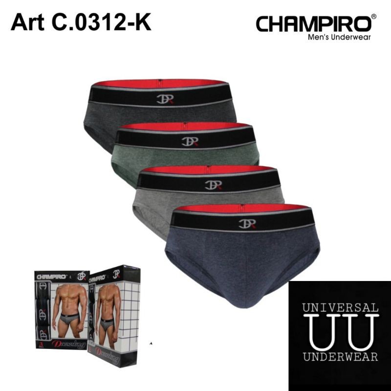 Celana Dalam Pria Sempak Laki Laki Champiro Kode C.0312-K Cd Termurah Terlaris By Universal Underwear