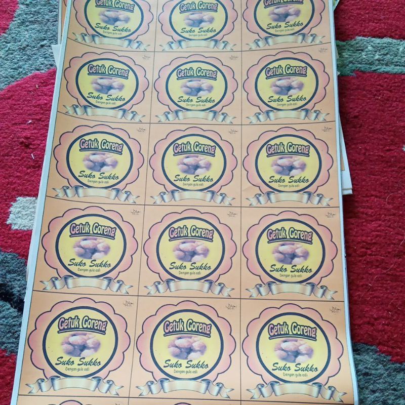 

Cetak Stiker Glossy/ Cetak stiker murah