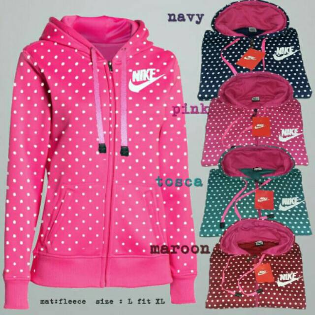 NIKE JAKET FLEECE Polkadot