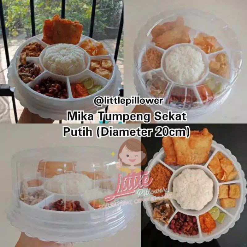 (ISI 20PCS - CT20SEKAT) Mika Tumpeng Mini Sekat Dapur Solo/Mika Tumini Sekat 8