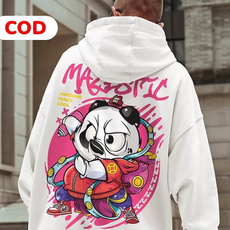 HOODIE MAZESTIC PANDA PINK HOODIE BIG SIZE HOODIE DISTRO OVERSIZE JAKET JEPANG S M L XL 2XL 3XL 4XL 