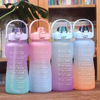 BOTOL MINUM RAINBOW KOREA VIRAL BOTOL MINUM MOTIVASI