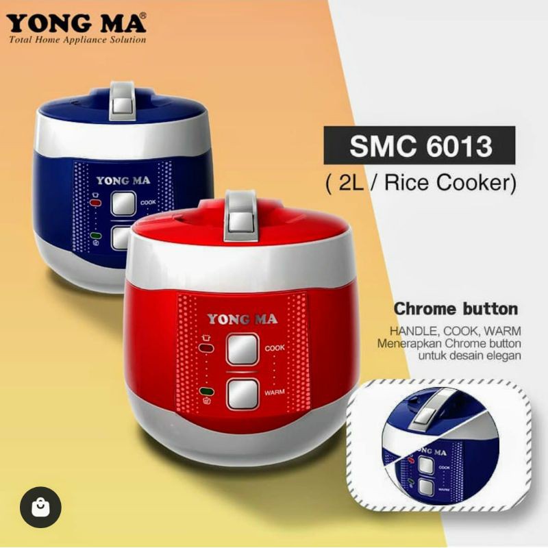 YONGMA RICE COOKER / MAGIC COM SMC 6013  (2 LITER)