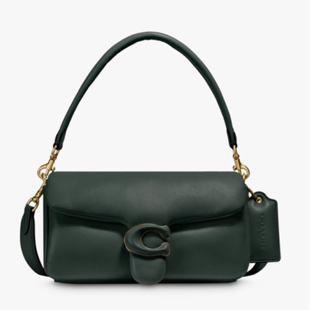 Coach Pillow Tabby 26 Leather Shoulder Bag, Amazon Green