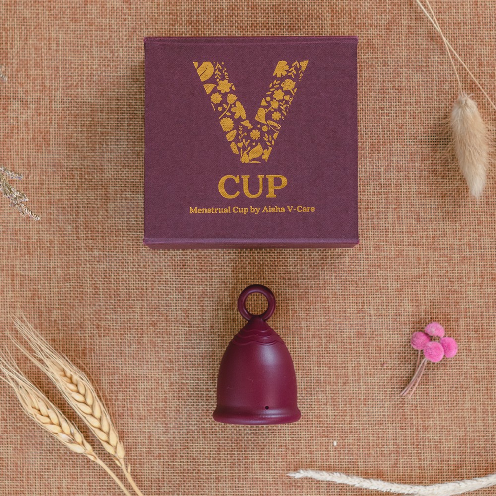 (PAKET SPESIAL AWAL TAHUN) PAKET COMBO V-CUP PLUS CLEANSER | AISHA V CARE | PERAWATAN KEWANITAAN TERINSPIRASI SUNNAH