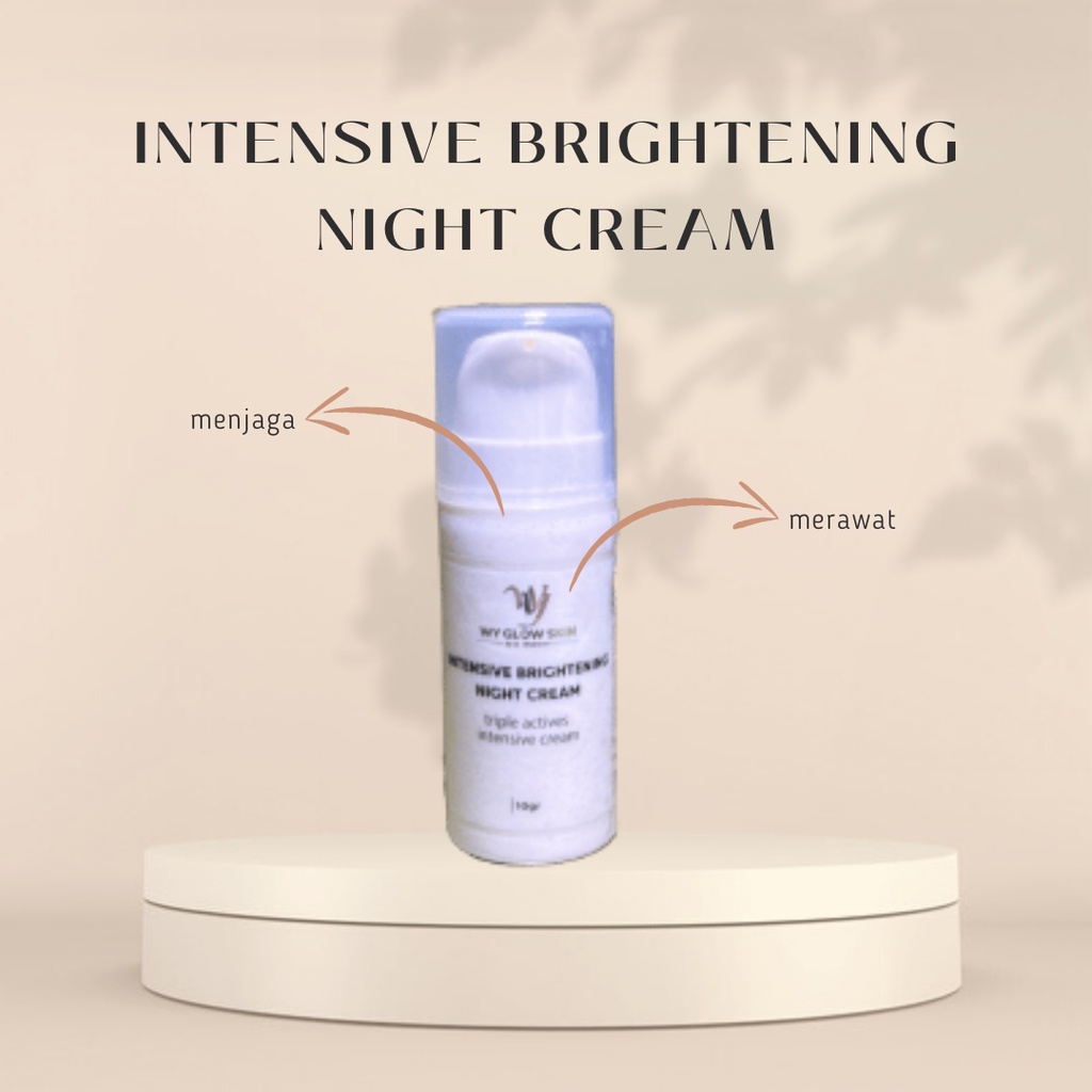 Night Cream Glowing Bpom Dr. Widyarini Intensive Brightening Night Cream Krim Malam Pemutih Wajah Pencerah Muka BONUS Hand Sanitizer &amp; FREE Packing Bubble Wrap