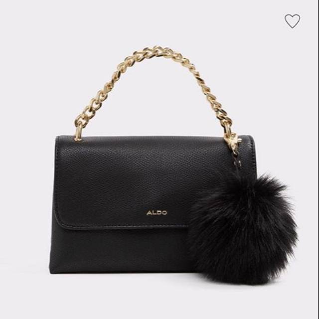 Aldo handbag with pom pom