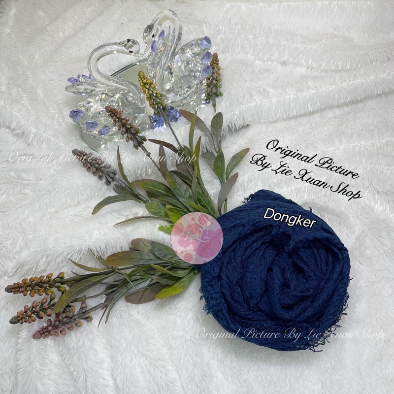 Pasmina Crincel Murah Pasmina Kusut Pasmina Negro-Dongker