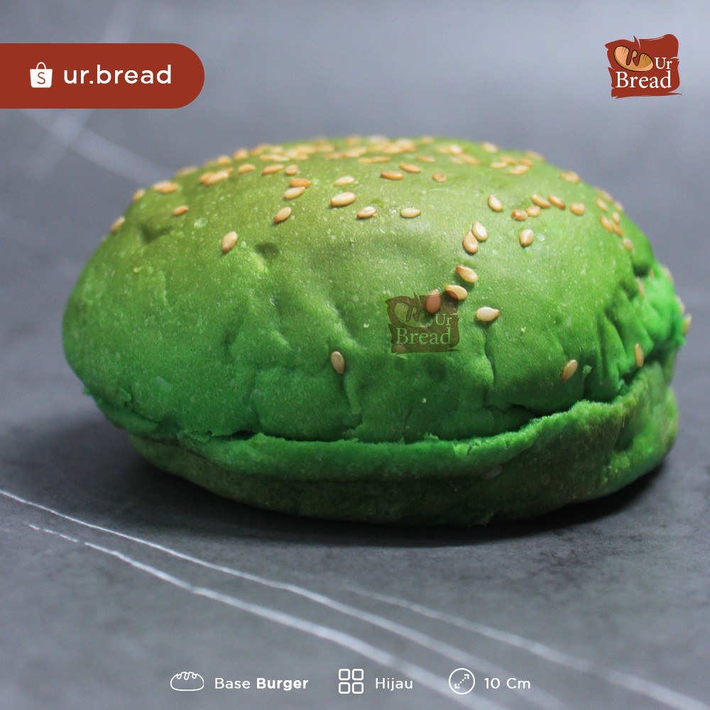 Roti Burger Hijau 10cm | Base Burger 10cm Green