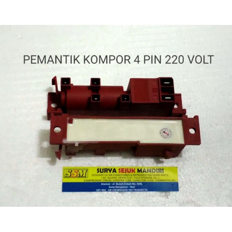 pemantik kompor 4 pin 220 volt