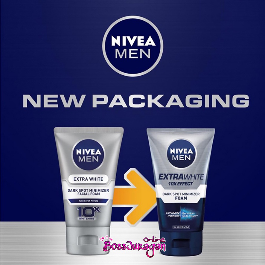 (BOSS) NIVEA MEN Extra White Dark Spot Minimizer Foam 100mL