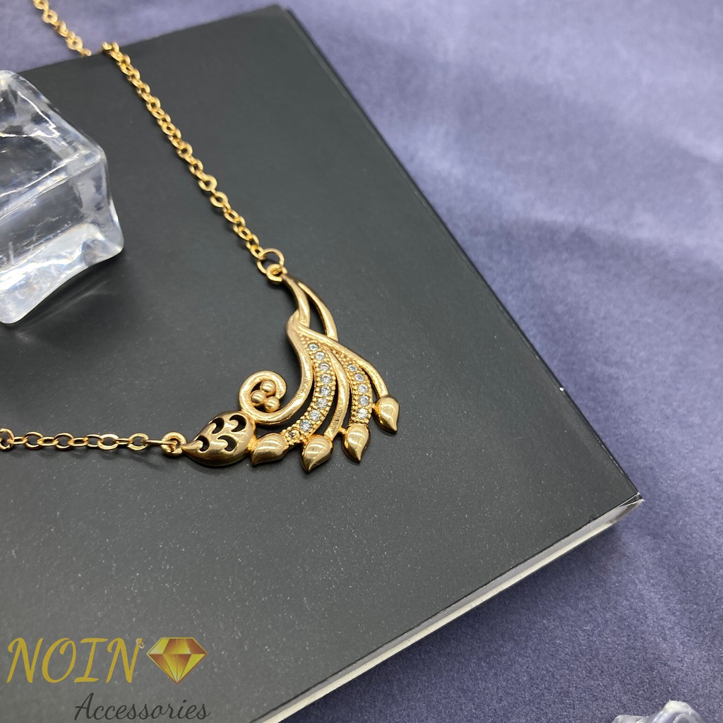 [NOIN] Kalung Koye Permata Lapis Emas 18K Aksesoris Wanita KLE-010