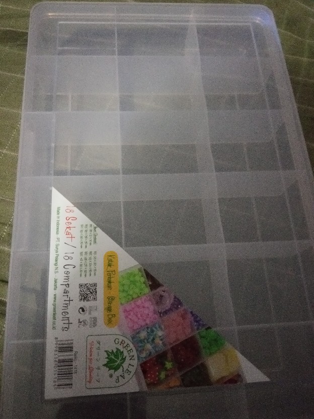 Bahan Kerajinan Tangan Storage Box Jumbo Aksesoris Pernakpernik 18 Sekat Geenleaf