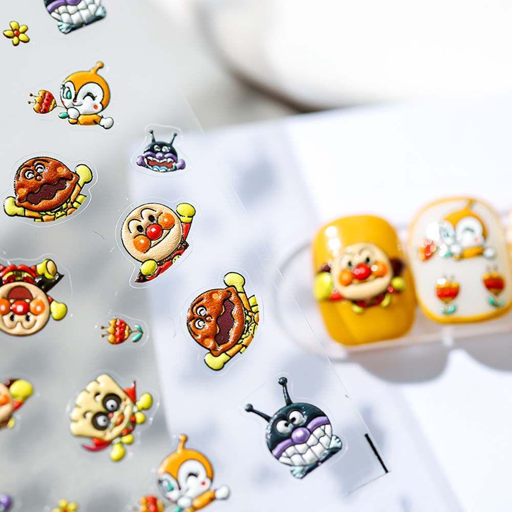Mxbeauty Stiker Kuku Motif Print Kartun Untuk Dekorasi Nail Art