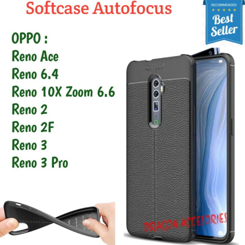 Autofocus Reno 2 2F 3 Pro Ace 6.4 10X Zoom 6.6 Oppo Softcase Silikon Case Kulit Shockproof Casing