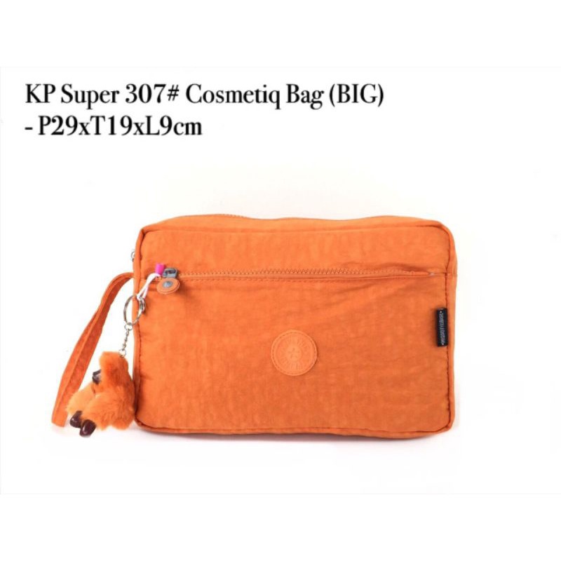 Pouch kosmetik kipling 307 Big /cosmetic bag super free gantungan