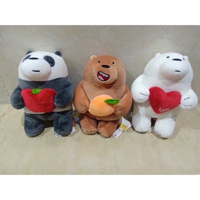 Boneka we bare bears  super soft 25cm