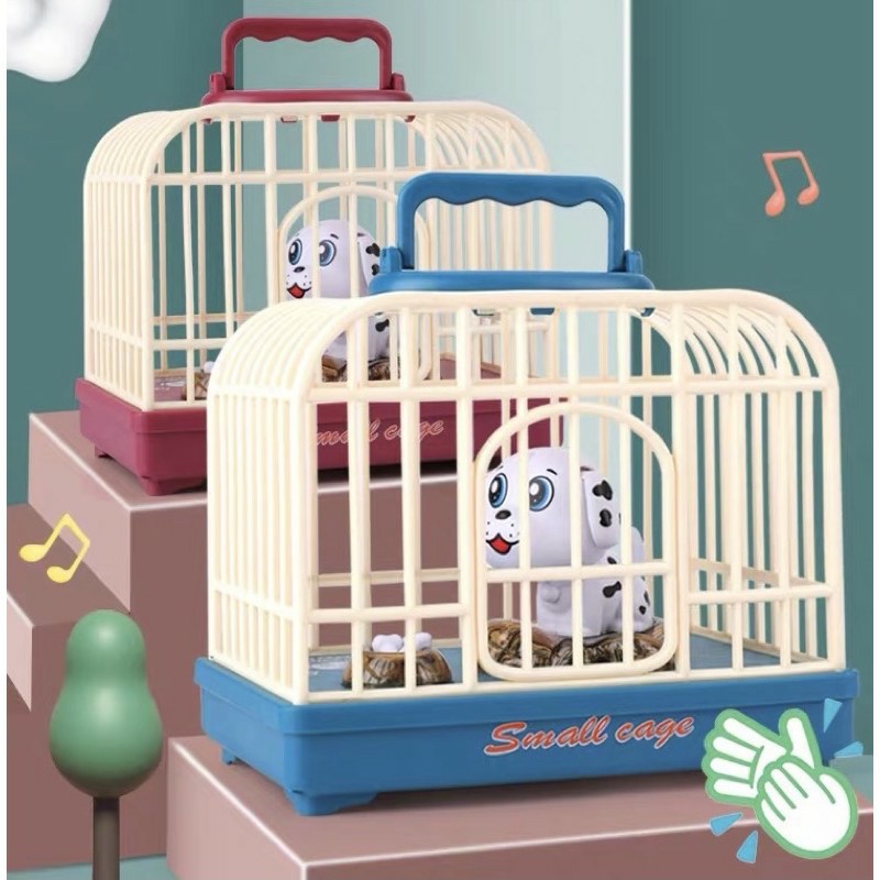 PROMO Small Puppy Cage - mainan anjing + kandang ada suara