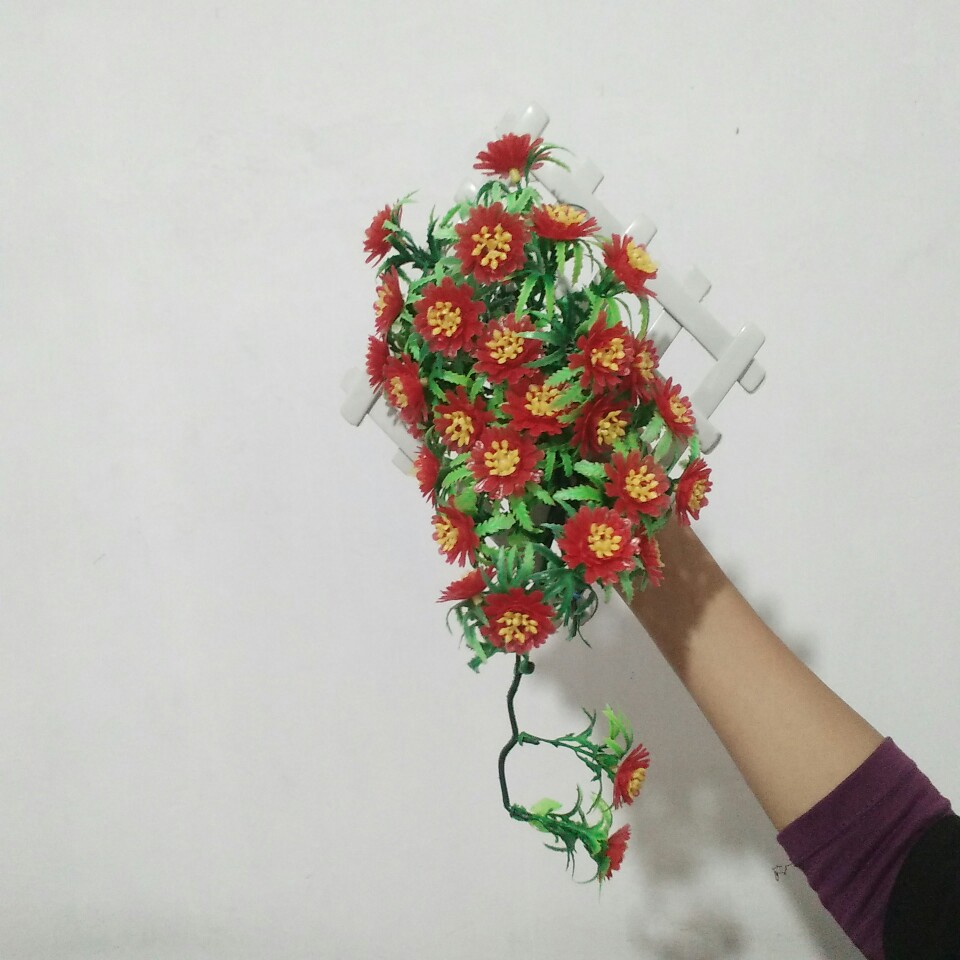 C5 Bunga Aster Gigi/bunga Plastik/daun Rambat Plastik/rumput Plastik/floral Foam/busa Bunga/dekorasi