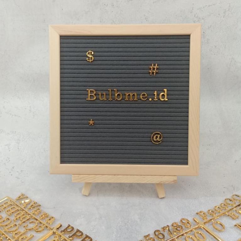 

[PRODUK DM9IE] [Gold] Tambahan huruf untuk papan nama bayi letter board 08D