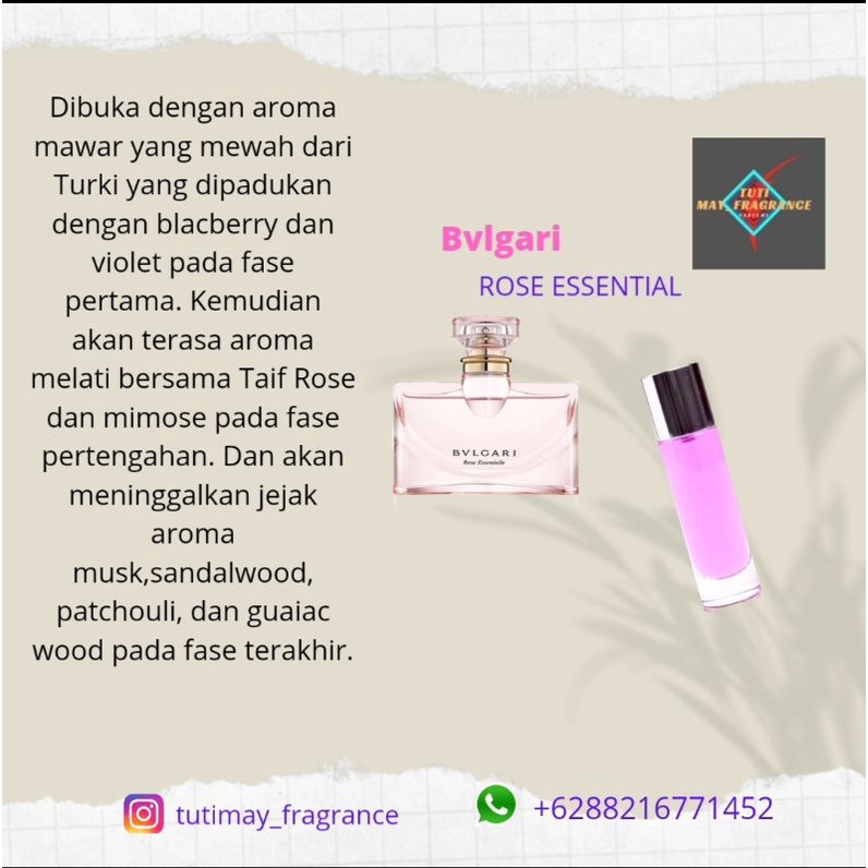 parfum wanita/bvlgari rose essentielle/terbaik/35ml