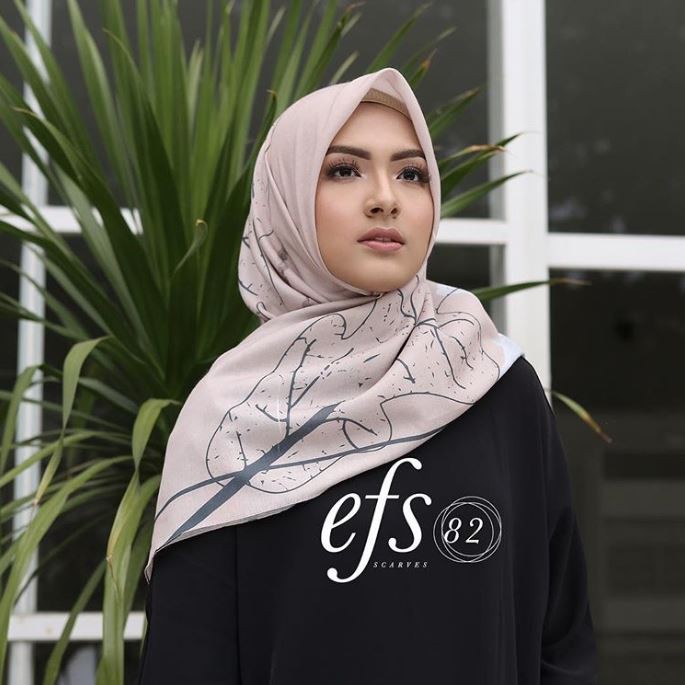 Efs Store Hijab - Efs 82 - Printed Voal