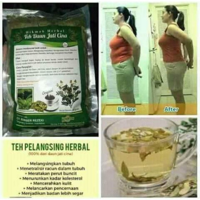 

TEH DAUN JATI CINA / TEH JATI CINA HIKMAH HERBAL / TEH PELUNTUR LEMAK