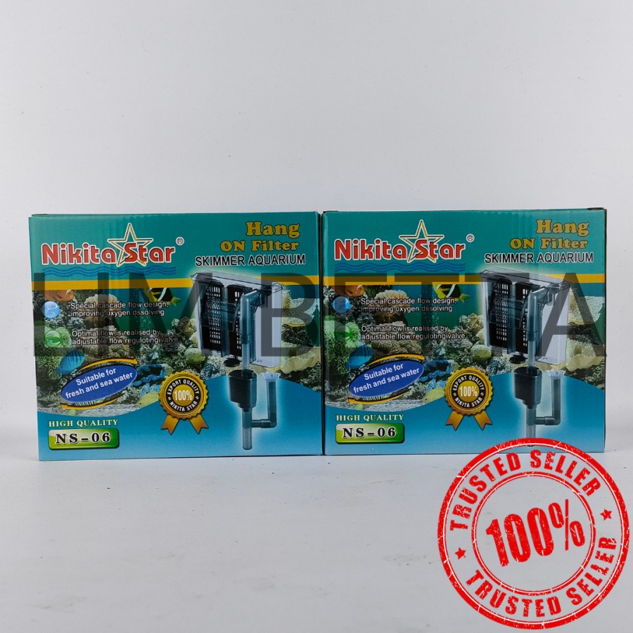 (HF-06) HANG ON FILTER NIKITA STAR HF-06 / FILTER GANTUNG + SKIMMER