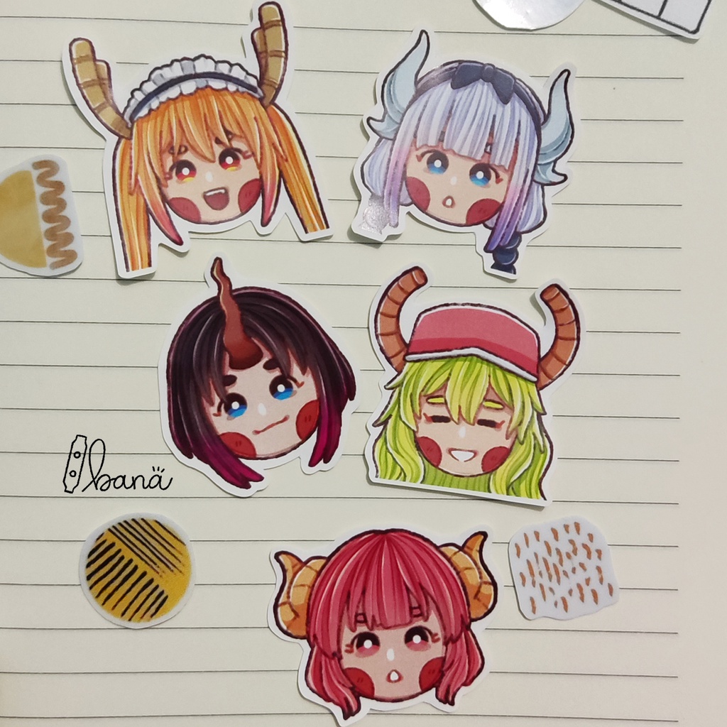 

Stiker Anime Miss Kobayashi's Dragon Maid | Vinyl Waterproof by Bana