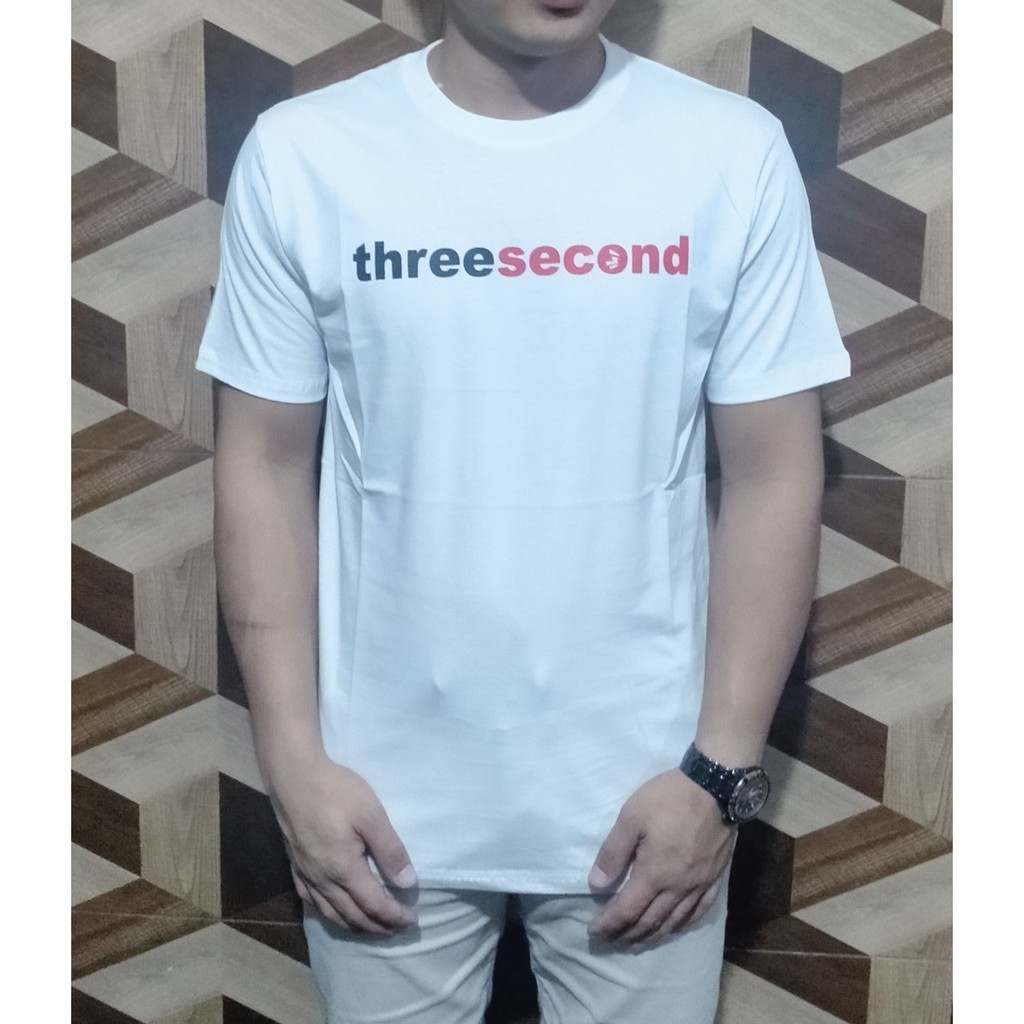 T-SHIRT PRIA KAOS DISTRO PRIA 3SECOND | BAJU PRIA DISTRO