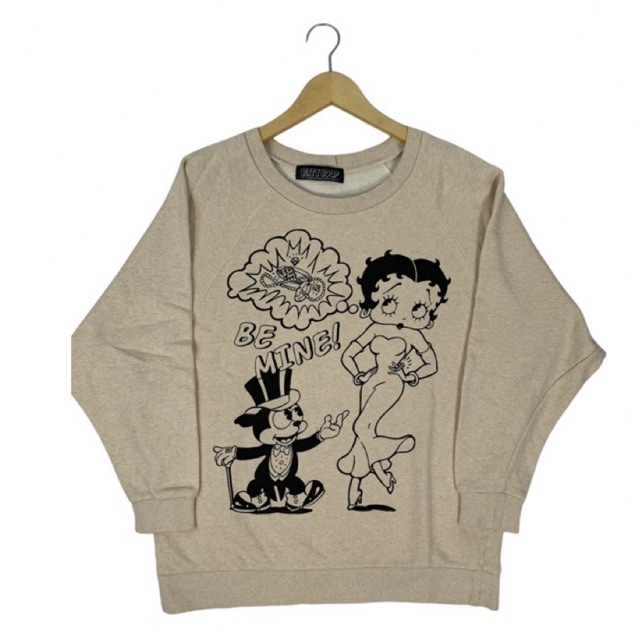 Jaket Betty boop // hoodie Betty Boop // crewneck Betty Boop // second Brand // Thrift