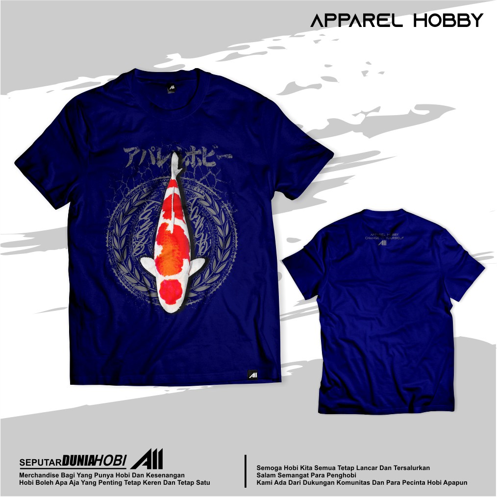 Kaos ikan Koi Tancho Kohaku Apparel Hobby #1