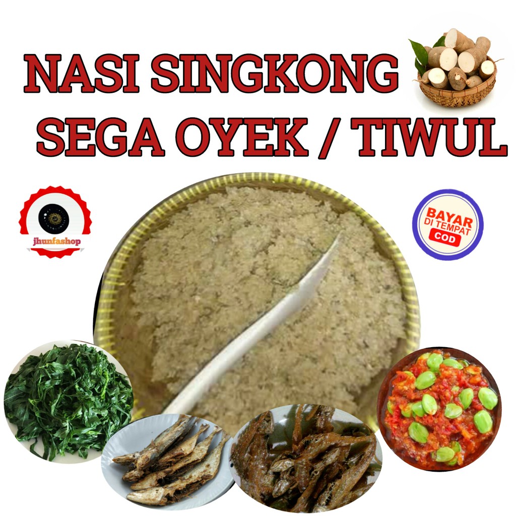 Nasi Tiwul Oyek Untuk Diet Dan Diabetes 500 Gram Shopee Indonesia