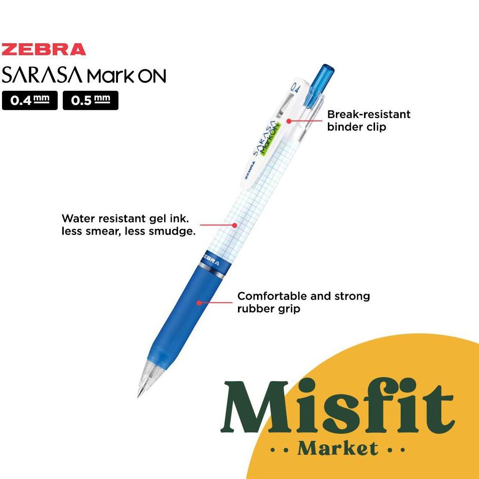 

x32☆ ZEBRA Sarasa Mark On 0.4 / 0.5 mm Gel Pen Refill pulpen isi ulang MarkOn