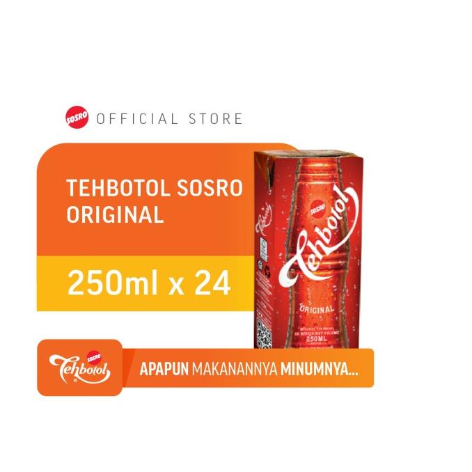 

(BISA COD) Tehbotol Sosro kotak Original 250 ml isi 24 SALE Kode 13