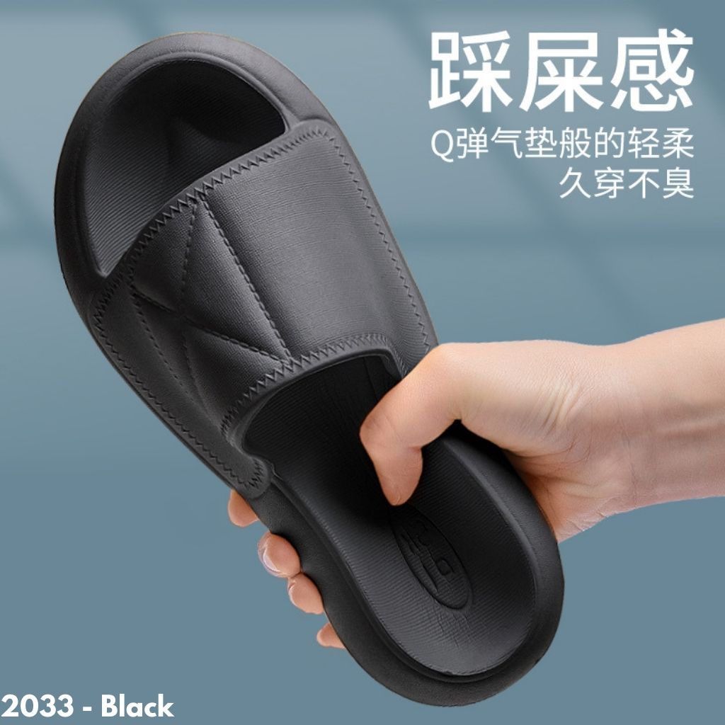 Gypsy - Stylish Slides Sandal Wanita Kekininan Sendal Pria Slip Cewek Cowok Cewe Unisex Karet Hijau Hitam Bahan Anti Licin X2033