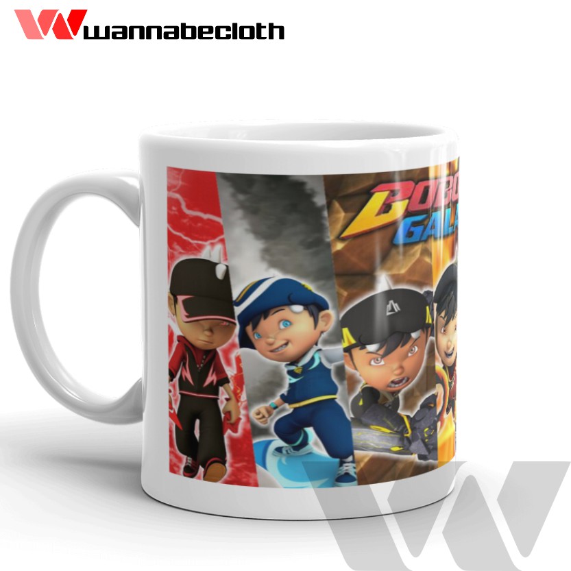 Gelas Mug Boboiboy Galaxy Keramik Porcelain Souvenir Mug BoBoiBoy