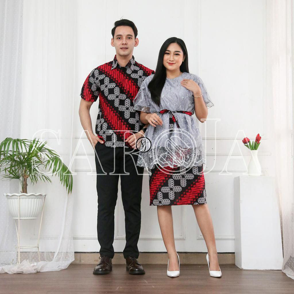 SAROJA | Couple Keluarga Family Set Rnb Brukat Eelina | Couple Baju Natal Mewah |Dress Natal Wanita Kekinian | Baju Natal Couple Keluarga Ayah Ibu Anak | Baju Natal Couple Pasangan | Baju Natal Anak Perempuan | Baju Natal Keluarga